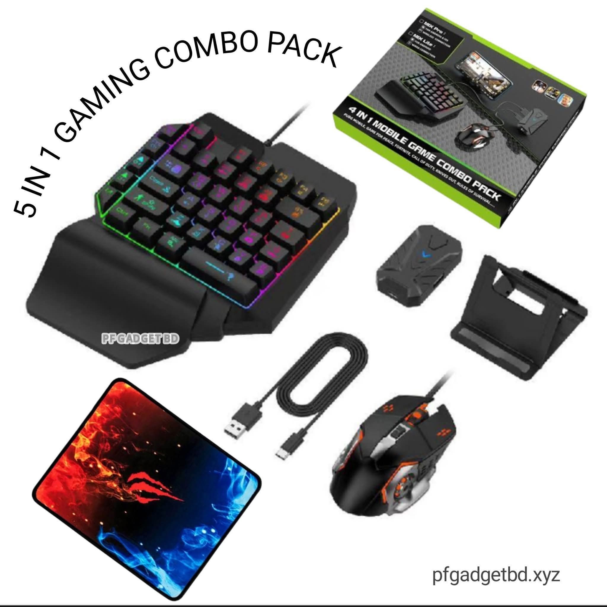 5 in 1 gaming combo pack